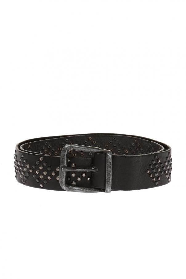 Diesel studded outlet belt